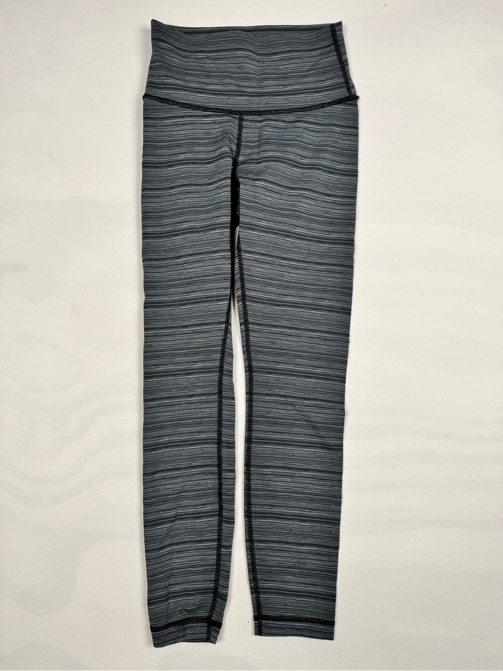 Lululemon High Times Pant *Luxtreme Cyber Stripe Deep Coal Black Women’s 0